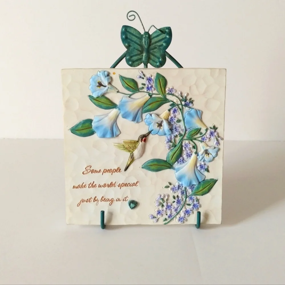 Ceramic Comfort Bloom Someone Special Friendship Plaque Metal Stand 2007